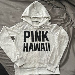 VS PINK Hawaii zip up sweater with Sequins Pineapple